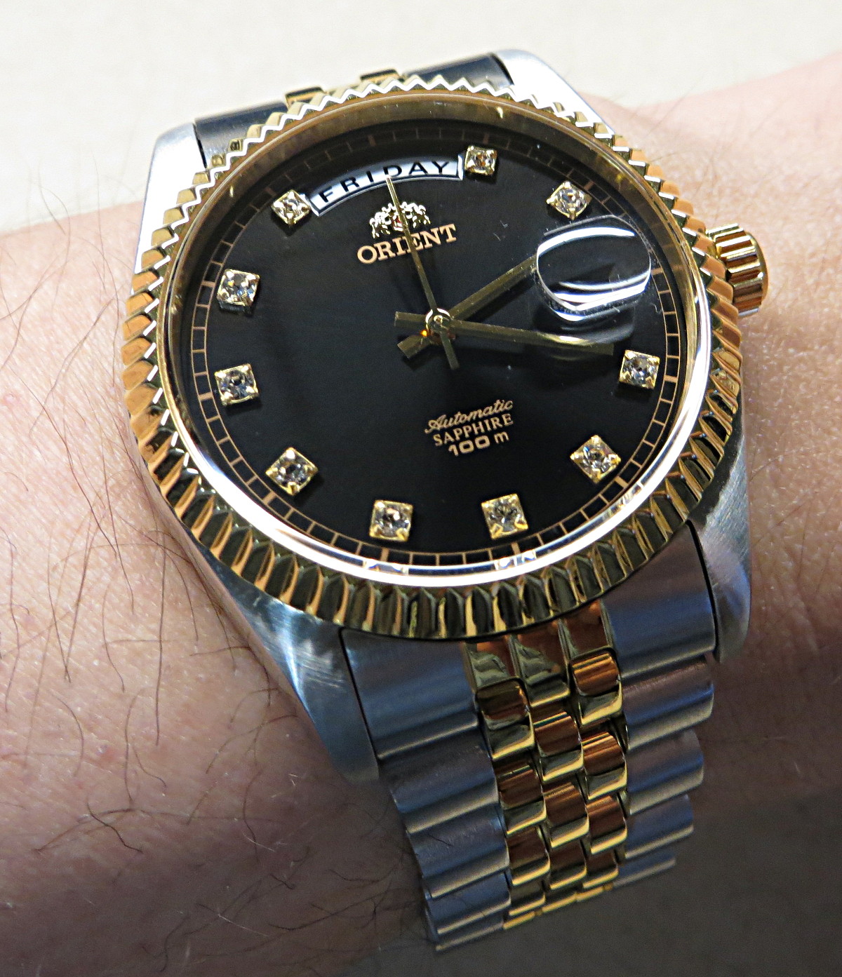 orient day date two tone